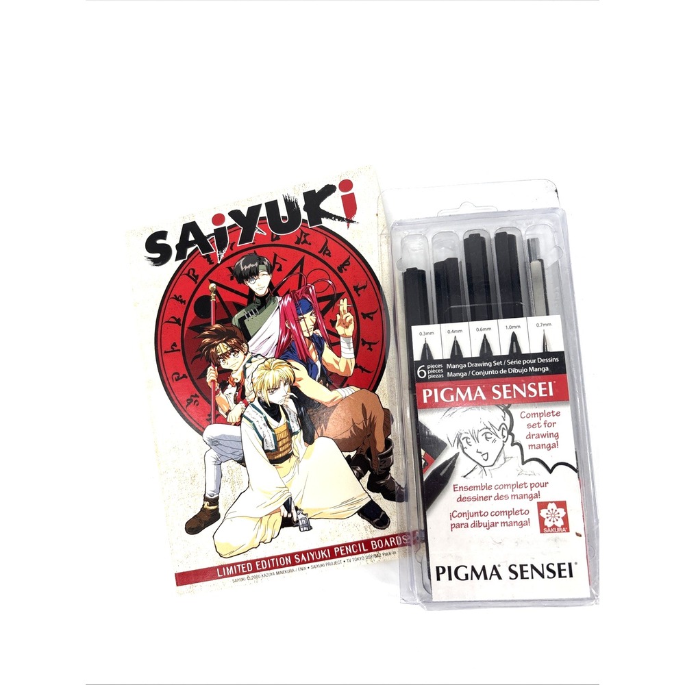 Saiyuki Limited Ed. Pencil Boards Anime Pigma Sensei Writing/Drawing Instruments